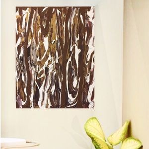 In the forest original abstract art painting